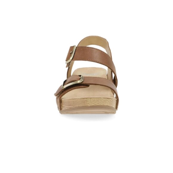 NEW DANSKO DANSKO Nubuck Leather Trinity Comfort wadge Sandals in tan 925 5t3 - Picture 5 of 9